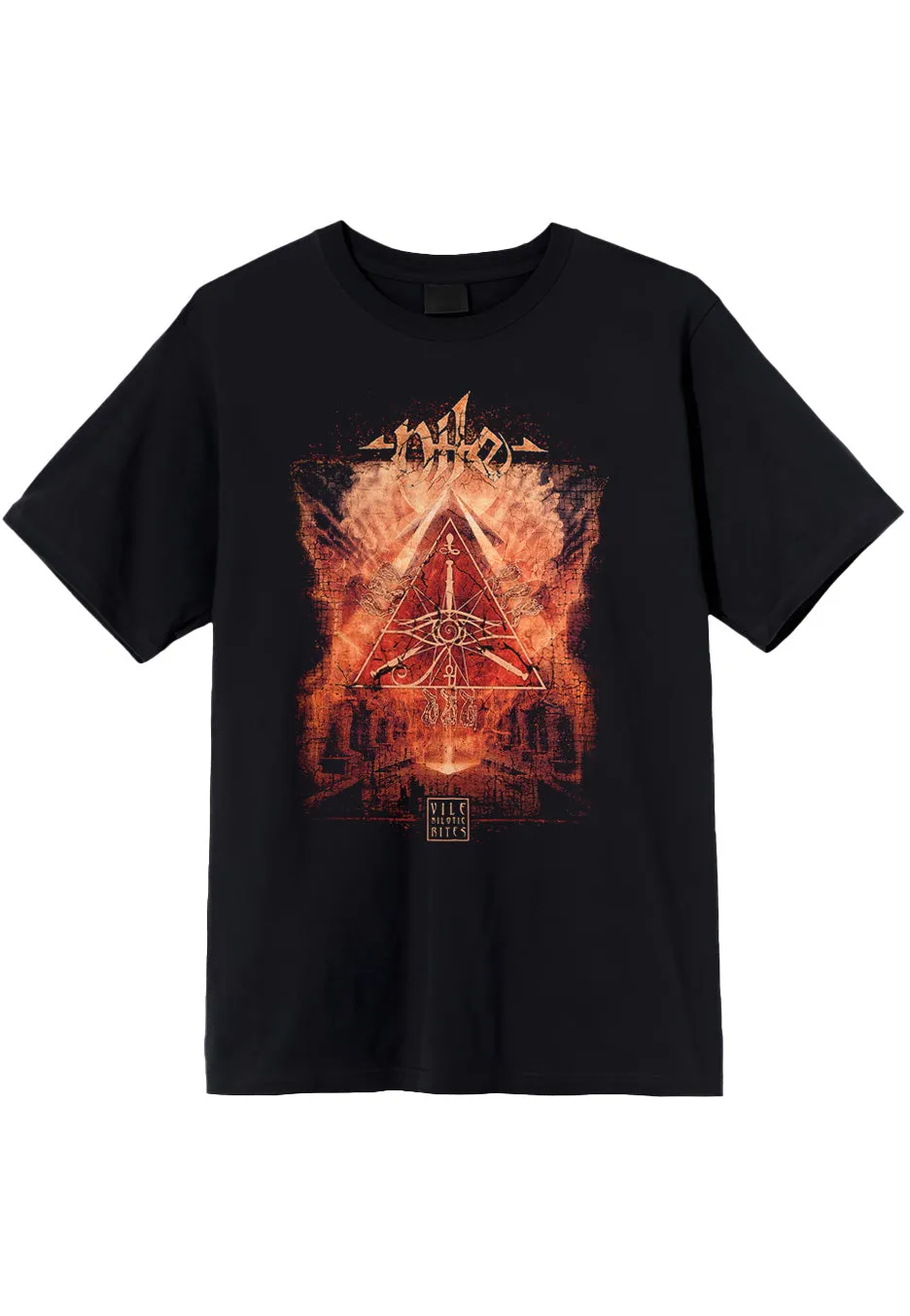 nile-vile-nilotic-rites-t-shirt-homme-noir-death-metal image 1