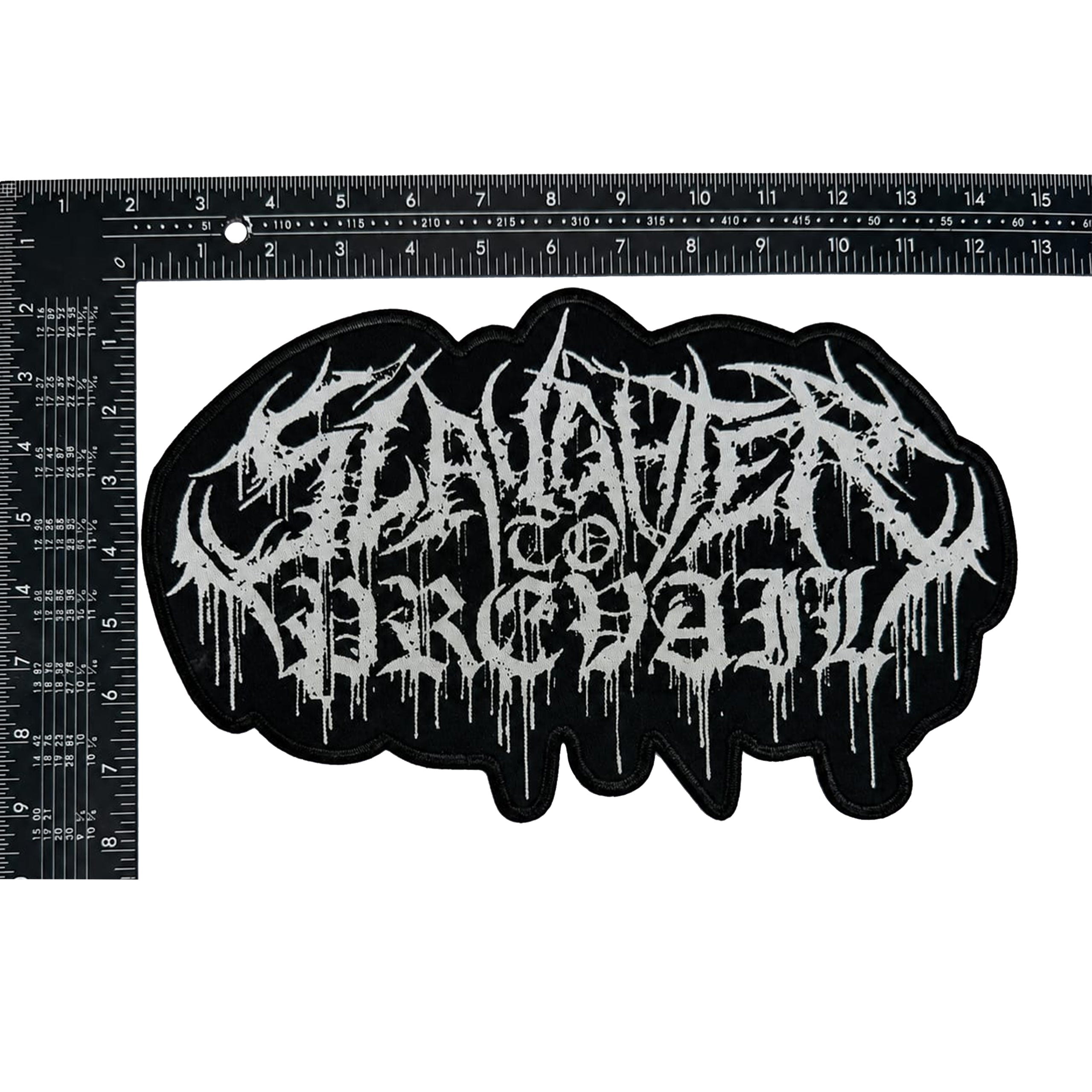 slaughter-to-prevail-logo-cusson-tiss-oversized-bordure-noire-30-cm image 3
