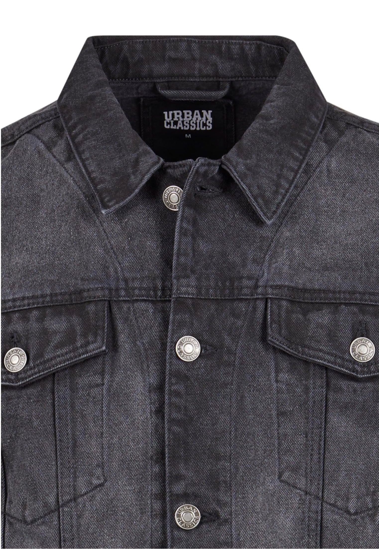 urban-classics-heavy-ounce-boxy-veste-jean-black-washed image 8
