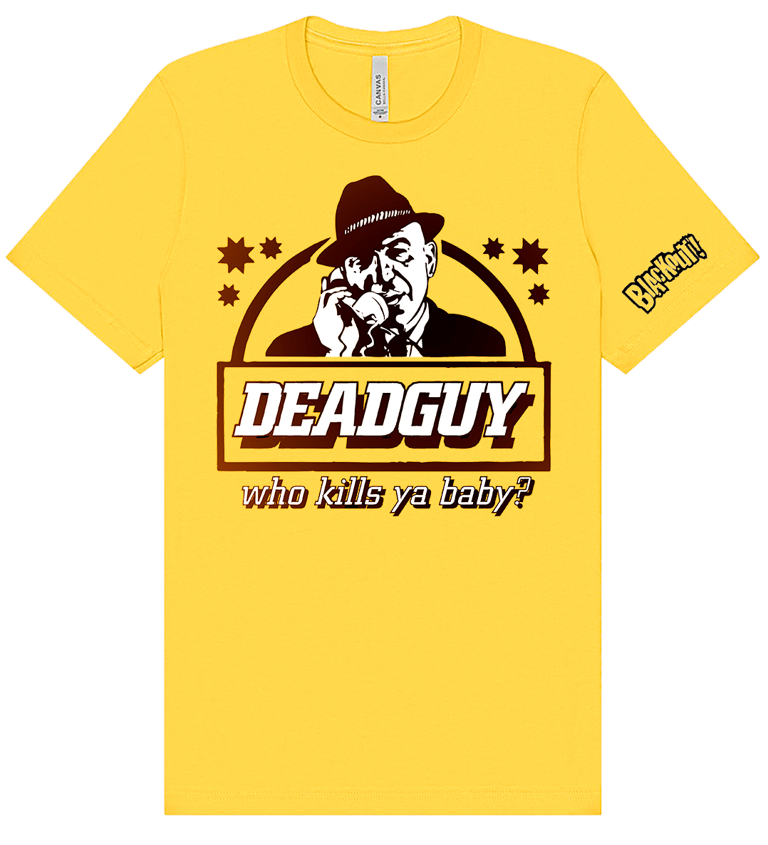 blackout-deadguy-who-kills-ya-baby-t-shirt-jaune image 1