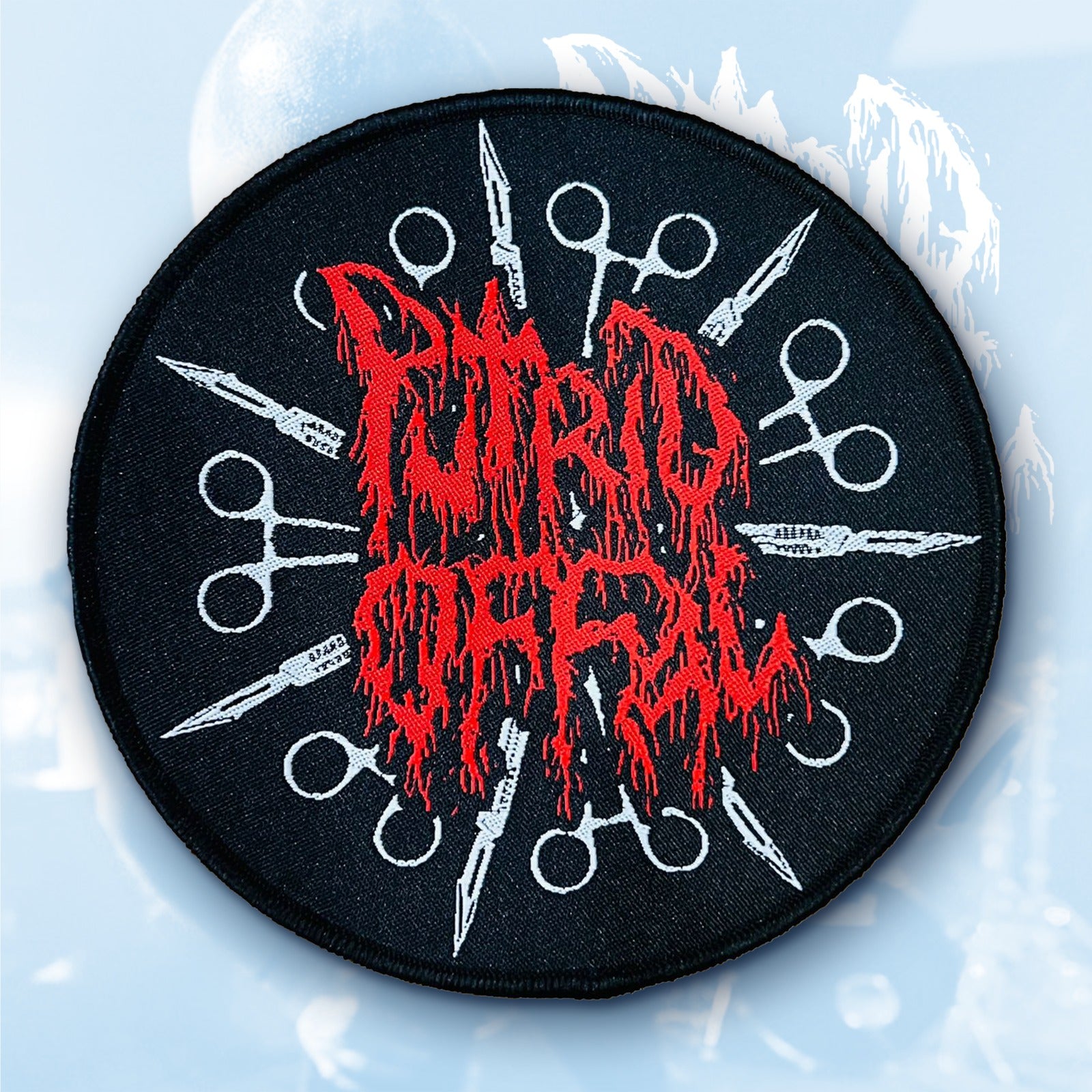 putrid-offal-logo-patch-tiss-cusson-border-noir image 2