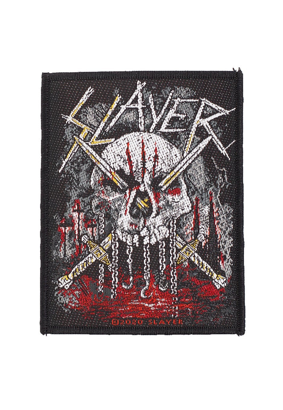 slayer-skull-swords-patch-coudre-noir-taille-unique image 1