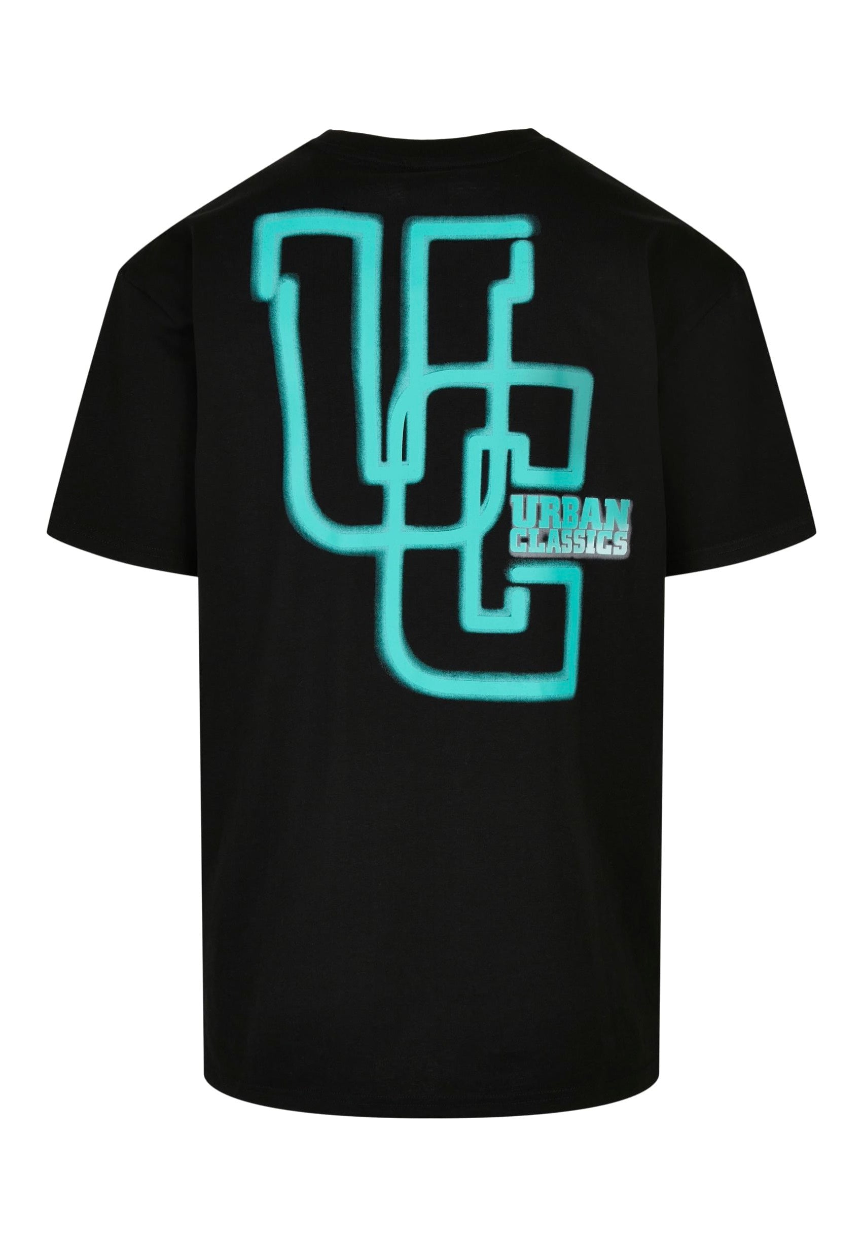 urban-classics-glow-logo-black-t-shirt-noir-homme image 8
