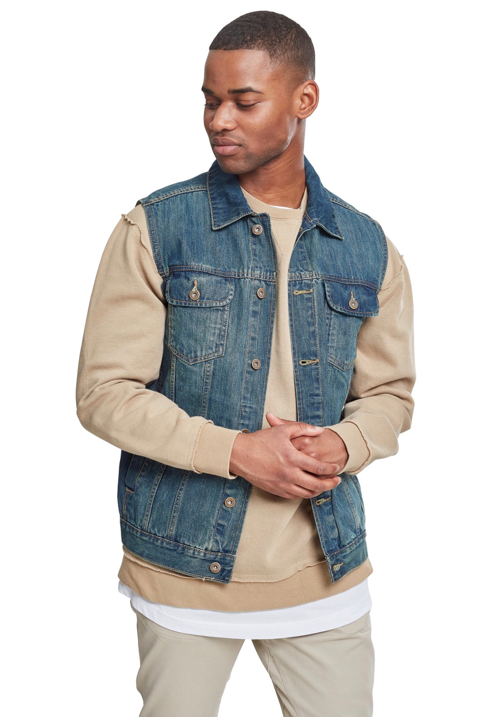 urban-classics-denim-lightblue-gilet-jean-bleu-clair image 3