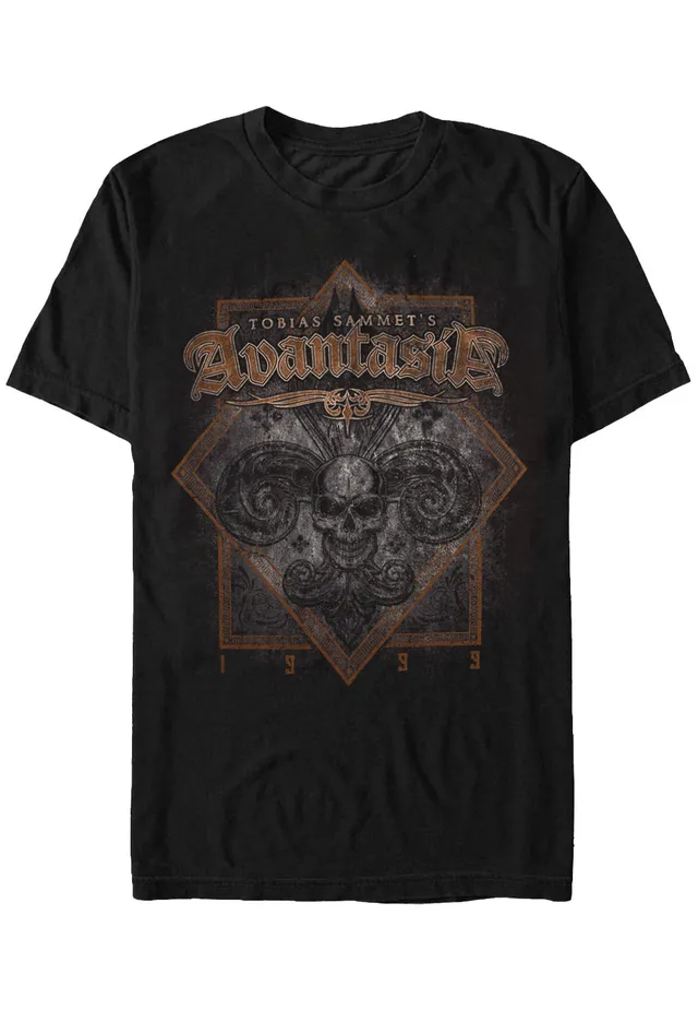 avantasia-fleur-skull-t-shirt-noir-homme image 1