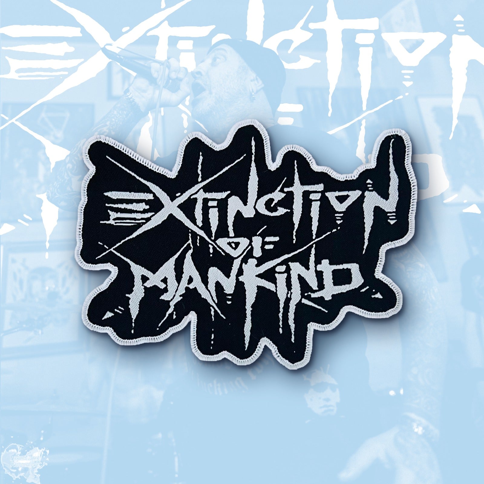783punx-extinction-of-mankind-logo-petit-patch-bordure-noire image 4