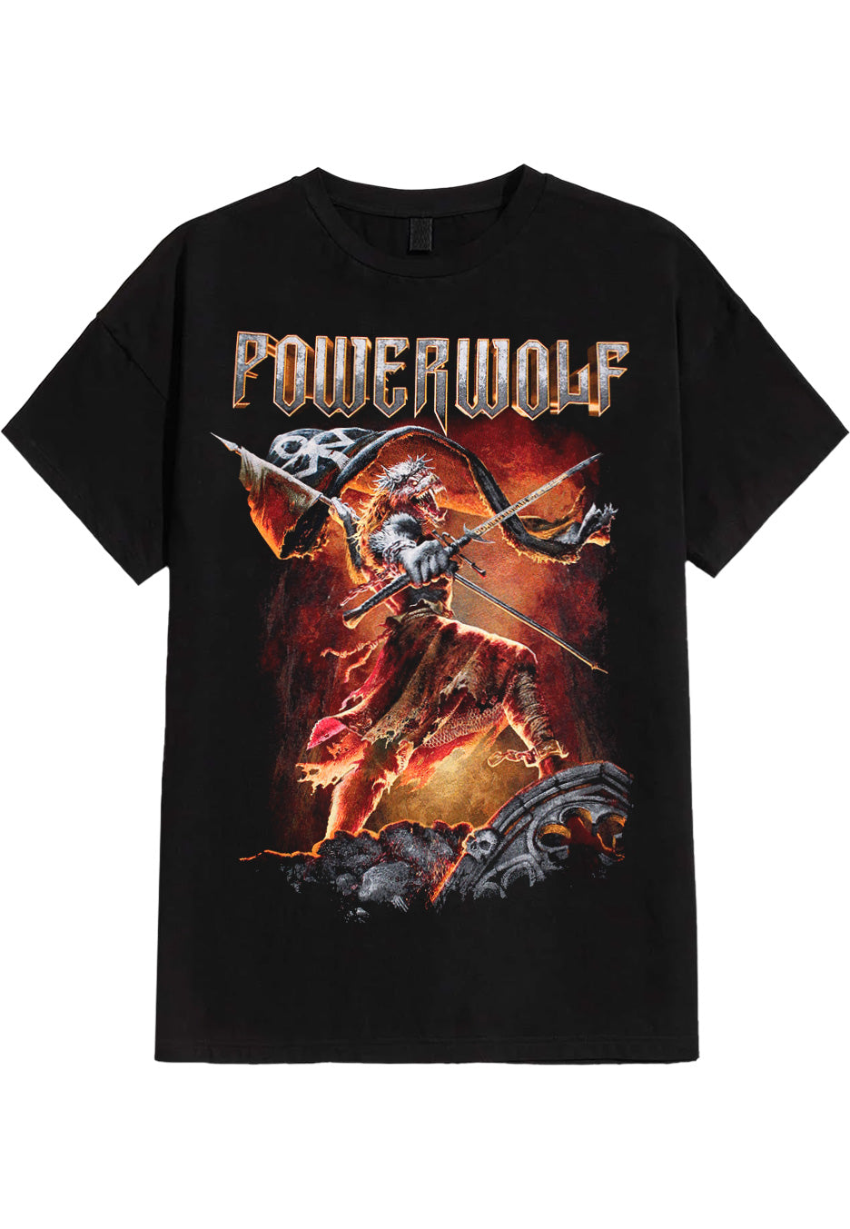 powerwolf-wild-for-life-t-shirt-metal-noir-homme image 1