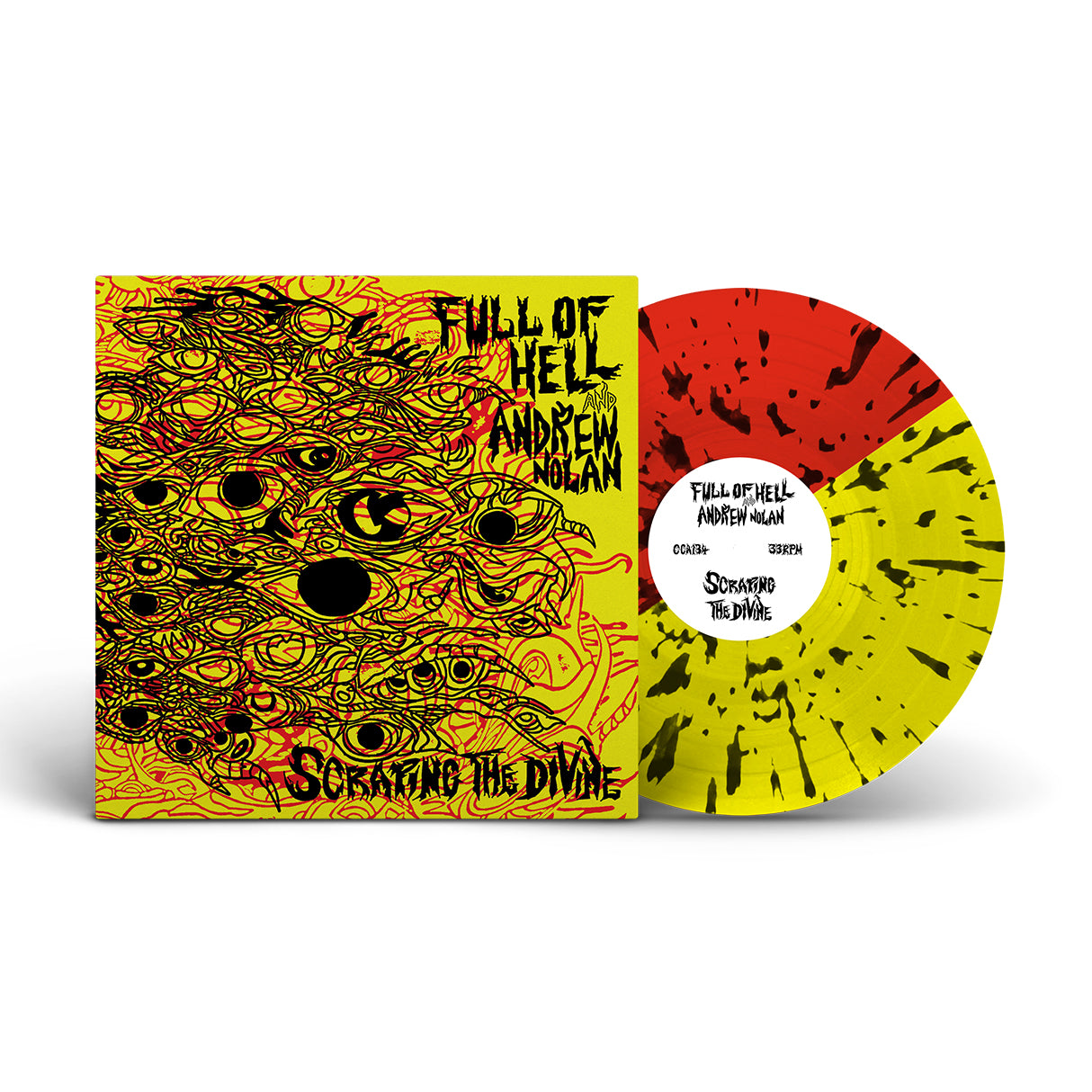full-of-hell-scraping-the-divine-vinyle-lp-rouge-galaxy image 5