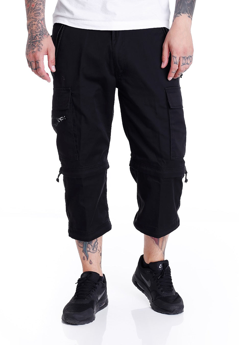 brandit-savannah-pantalon-cargo-noir-loose-fit-homme image 5