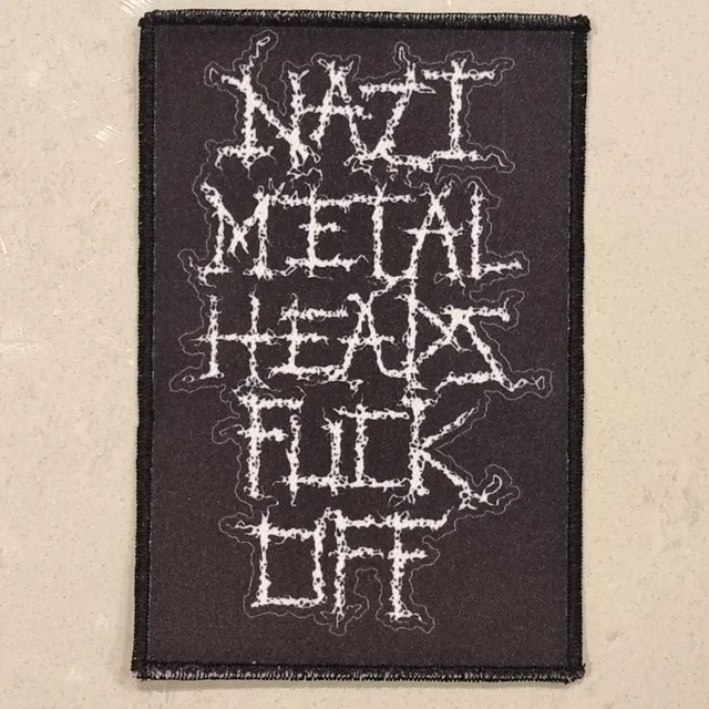 nazi-metalheads-fuck-off-patch-petit-cusson-coudre image 1