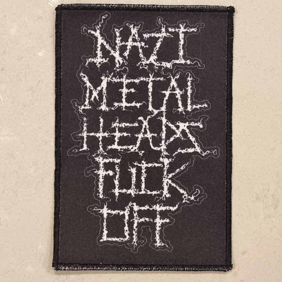 nazi-metalheads-fuck-off-patch-petit-cusson-coudre image 1