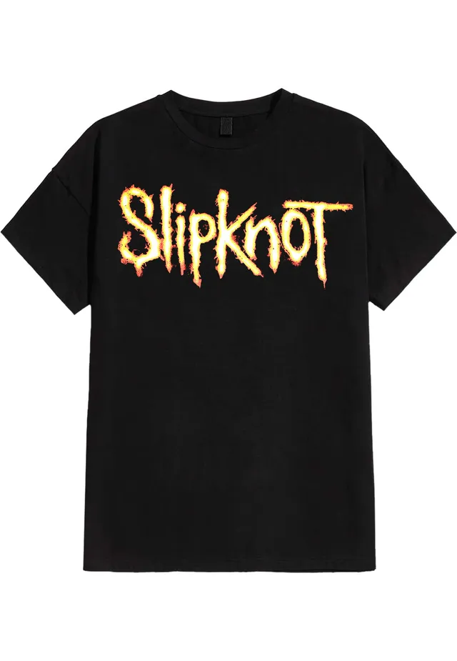 slipknot-glowing-faces-t-shirt-metal-noir-homme image 1