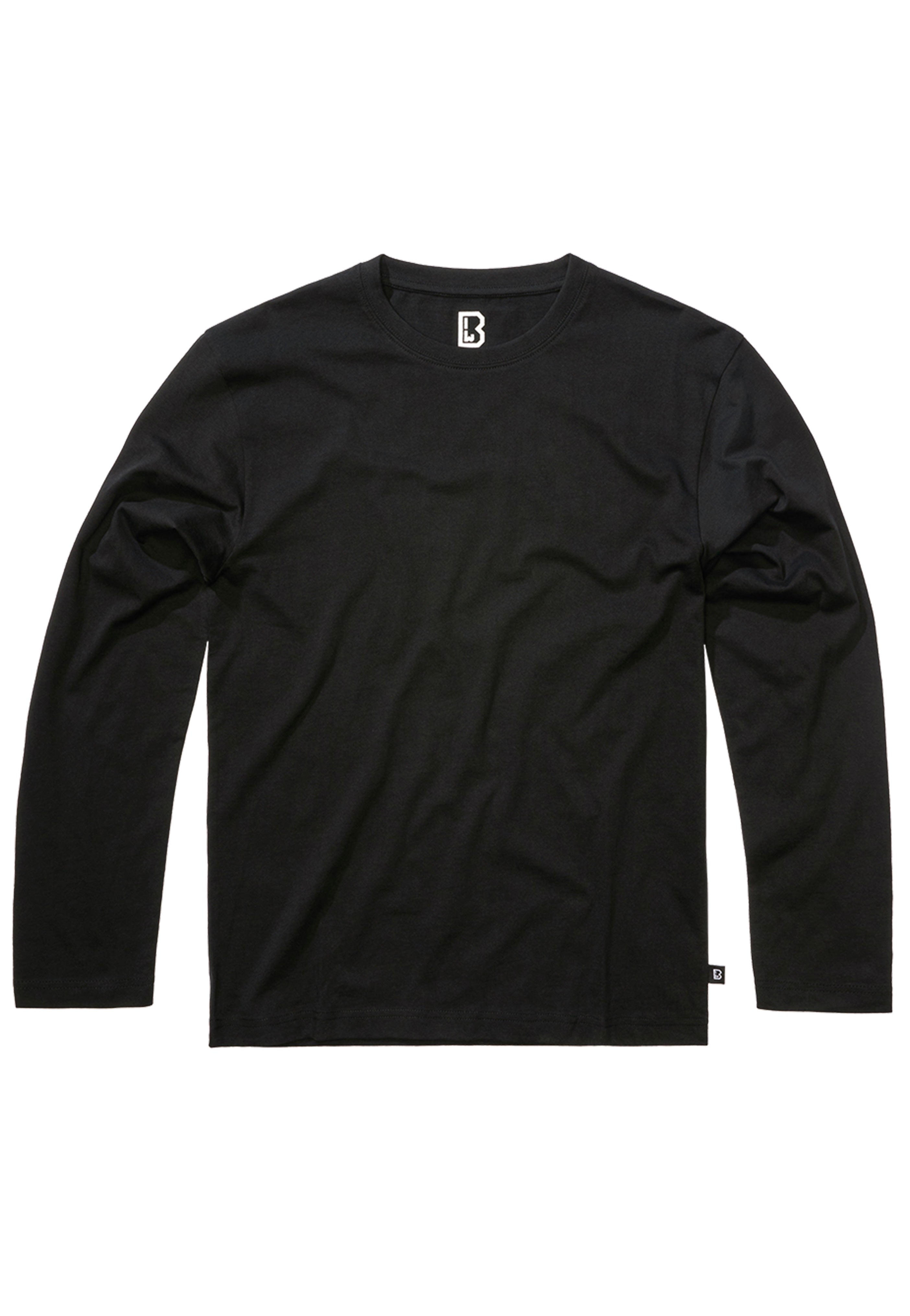 brandit-premium-t-shirt-manches-longues-noir-m image 4