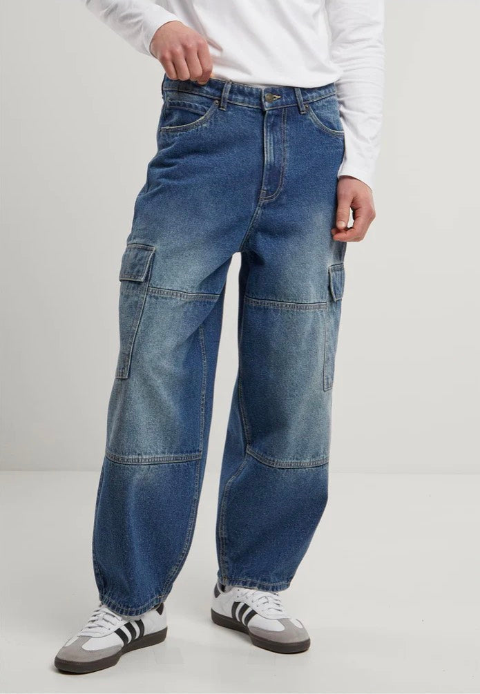 urban-classics-tapered-heavy-ounce-baggy-jean-dirty-washed-bleu image 1