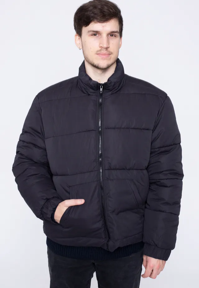 urban-classics-cropped-down-veste-matelass-e-noire-homme-m image 1
