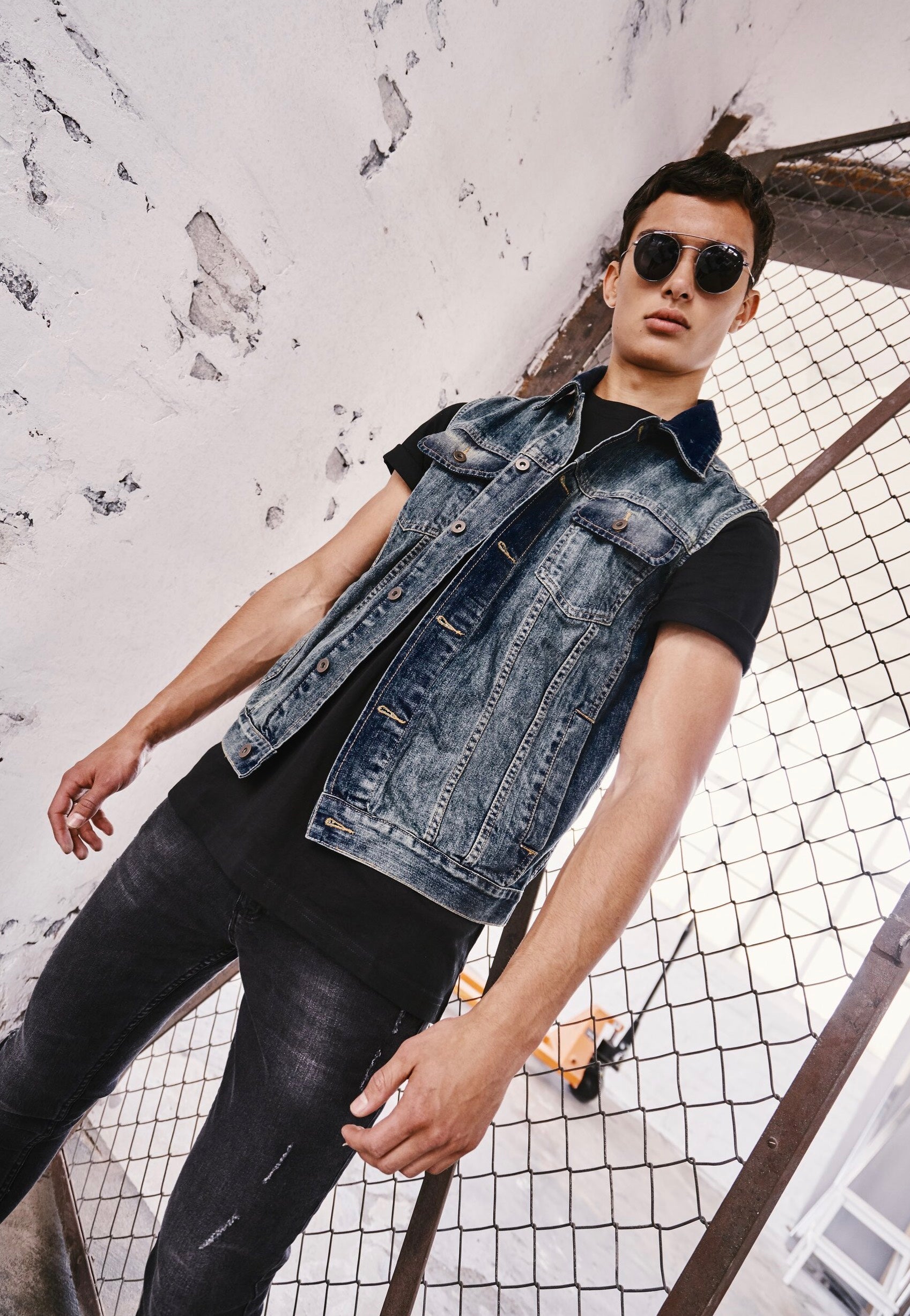 urban-classics-denim-lightblue-gilet-jean-bleu-clair image 2
