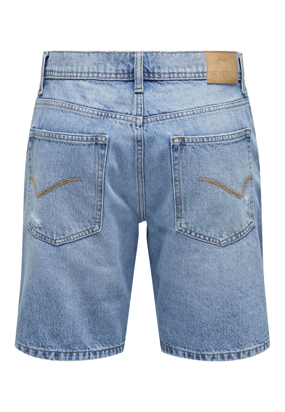 only-sons-edge-ram-short-jean-bleu-clair image 7
