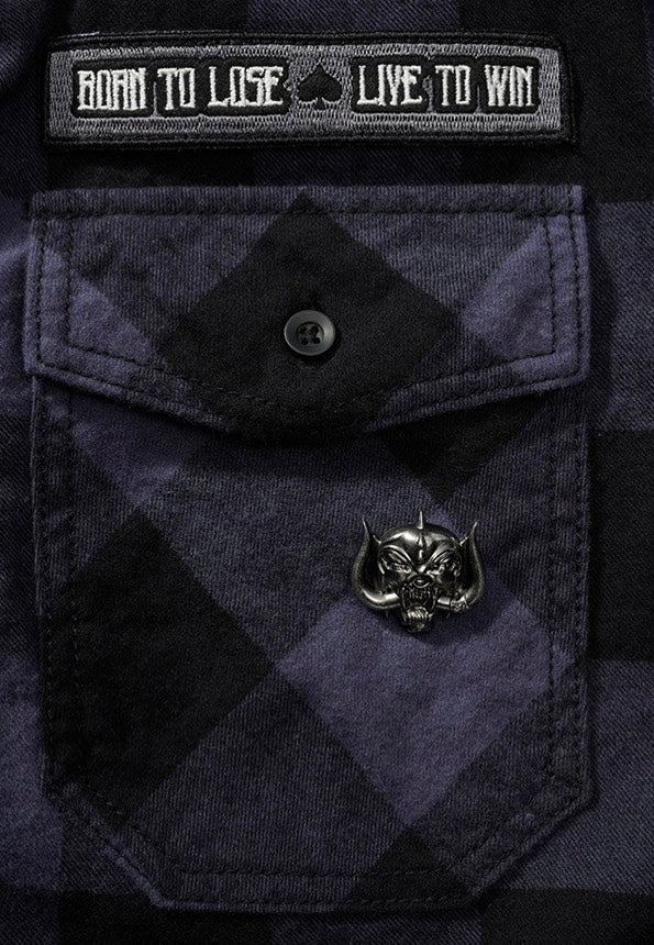 brandit-mot-rhead-check-chemise-flanelle-carreaux-noire-m image 5