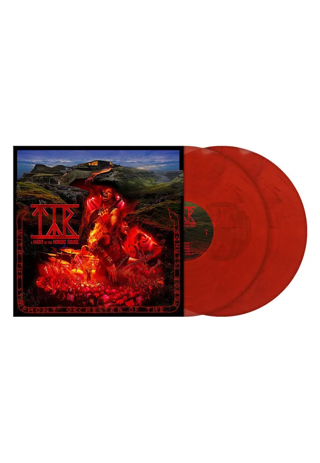 tyr-a-night-at-the-nordic-house-vinyle-rouge-marbr image 1