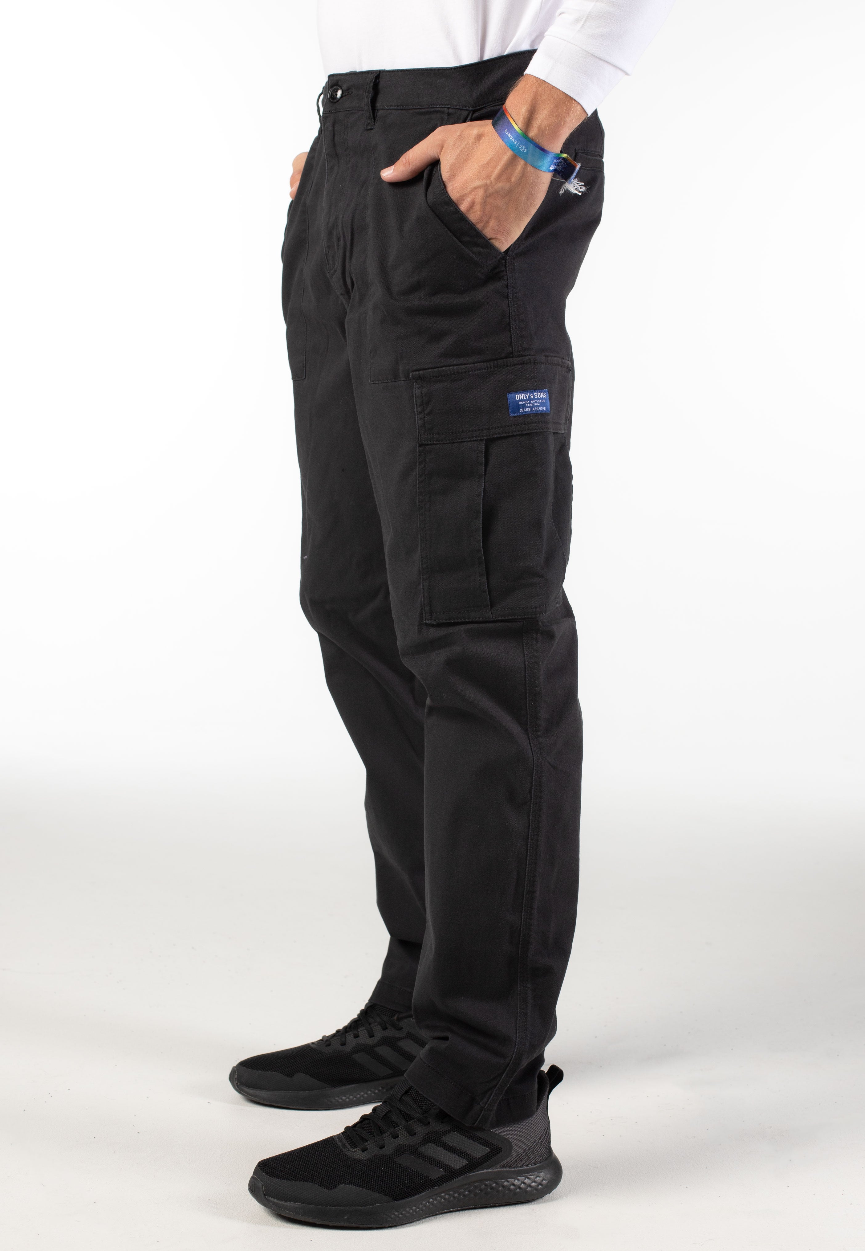 only-sons-wills-0341-tapered-pantalon-noir-jet-black image 3