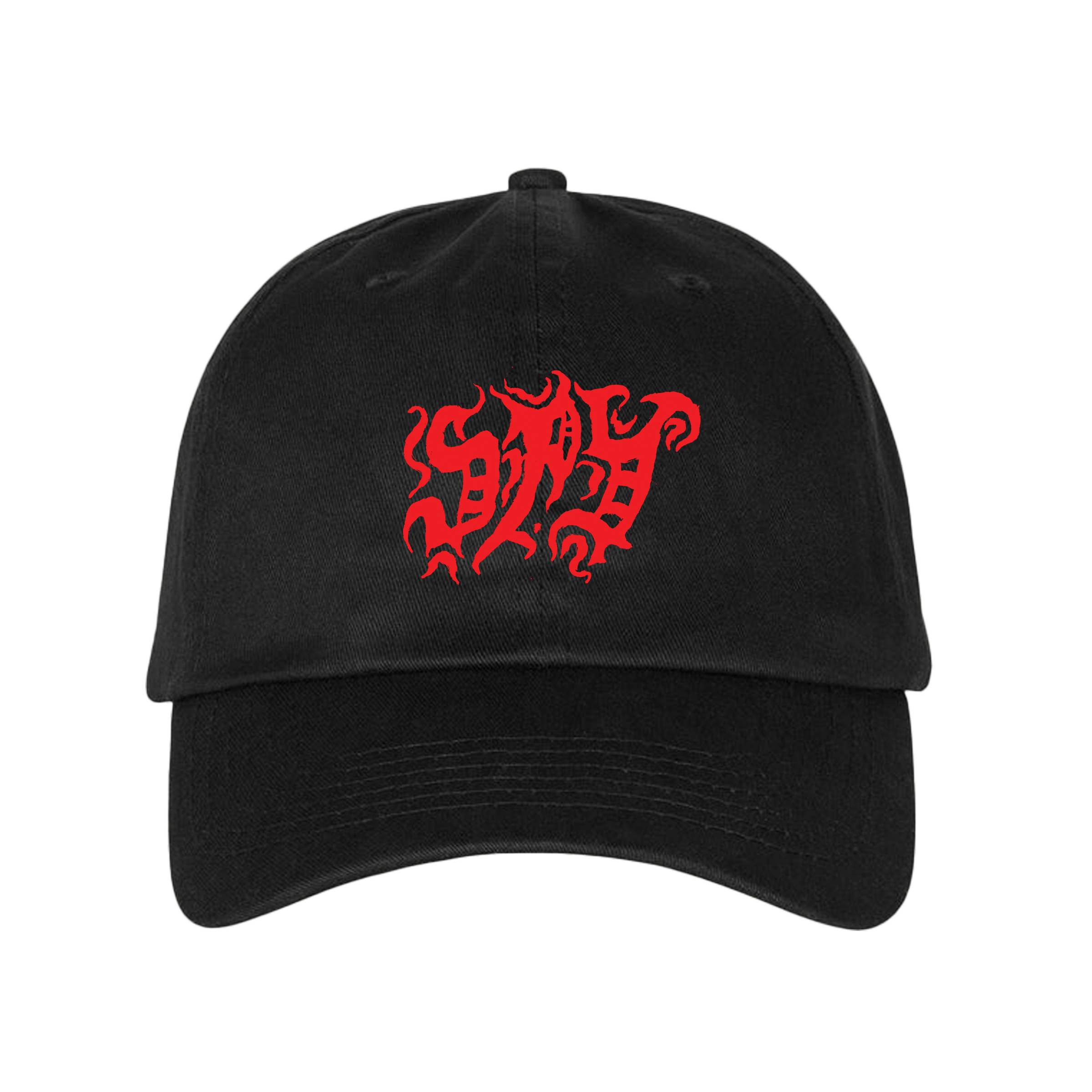 spy-casquette-brod-e-noire-logo-rouge-taille-unique image 1