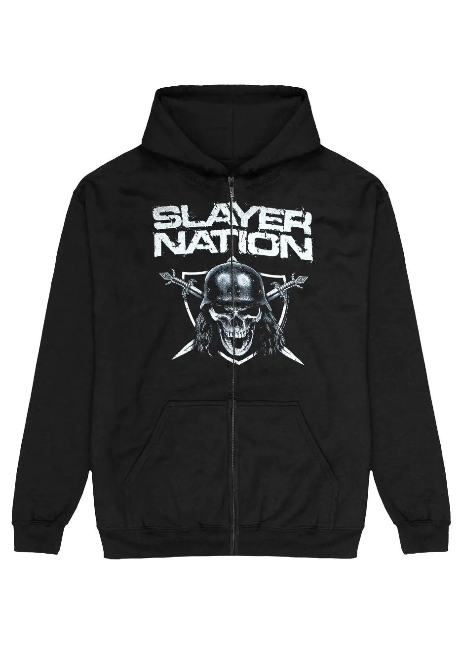 slayer-nation-sweat-zipp-noir-homme-thrash-metal image 1