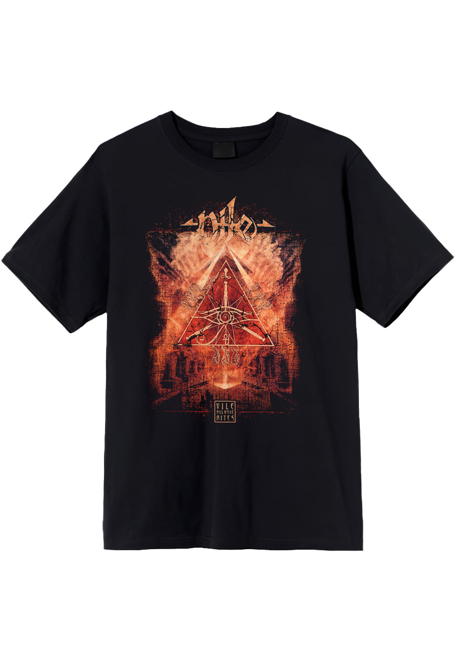 nile-vile-nilotic-rites-t-shirt-homme-noir-death-metal image 1