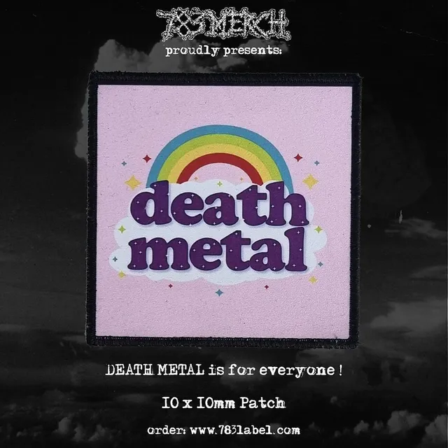 death-metal-rainbow-patch-petit-cusson image 1