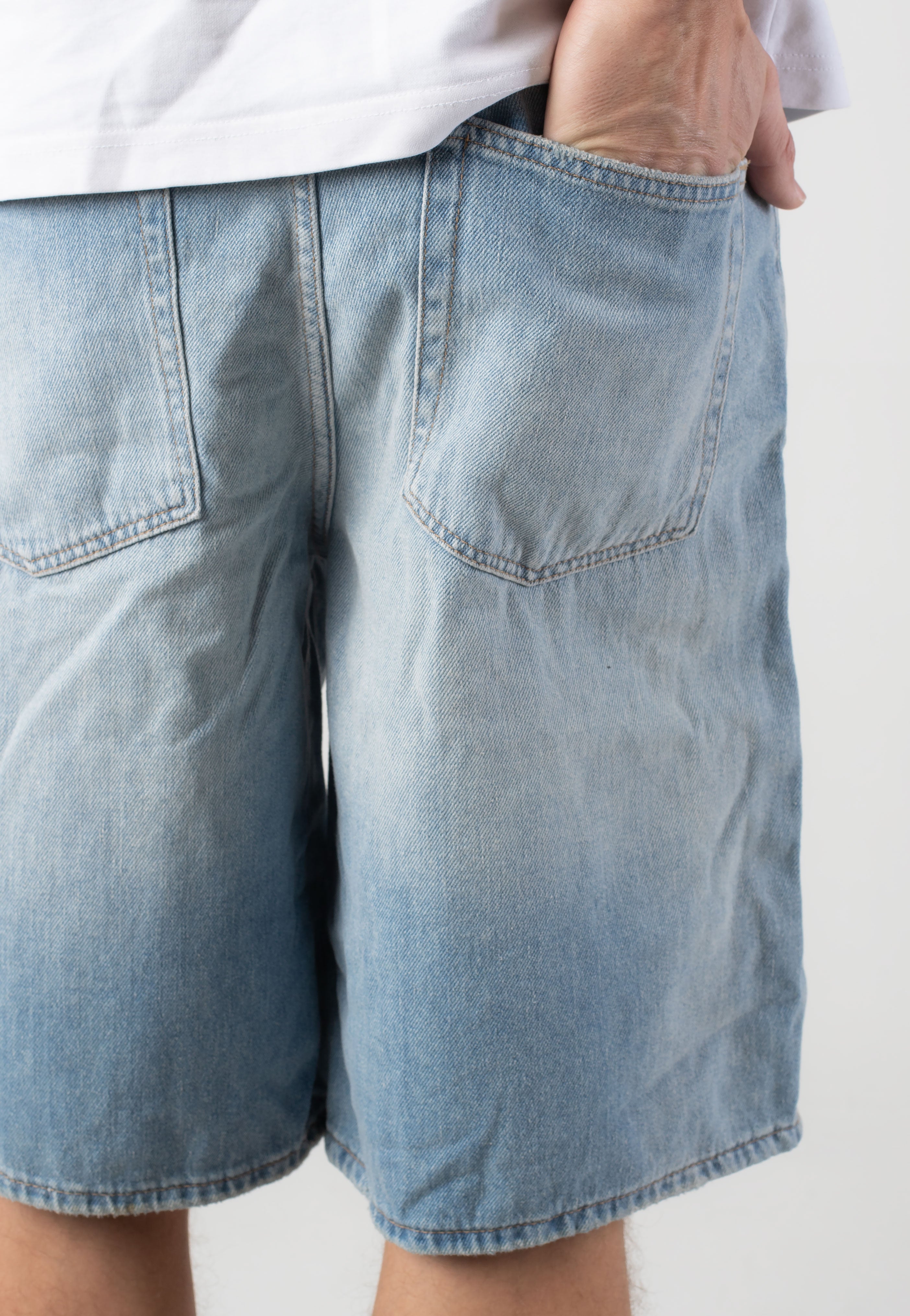 only-sons-carl-ball-short-jean-bleu-clair-s-xl image 5