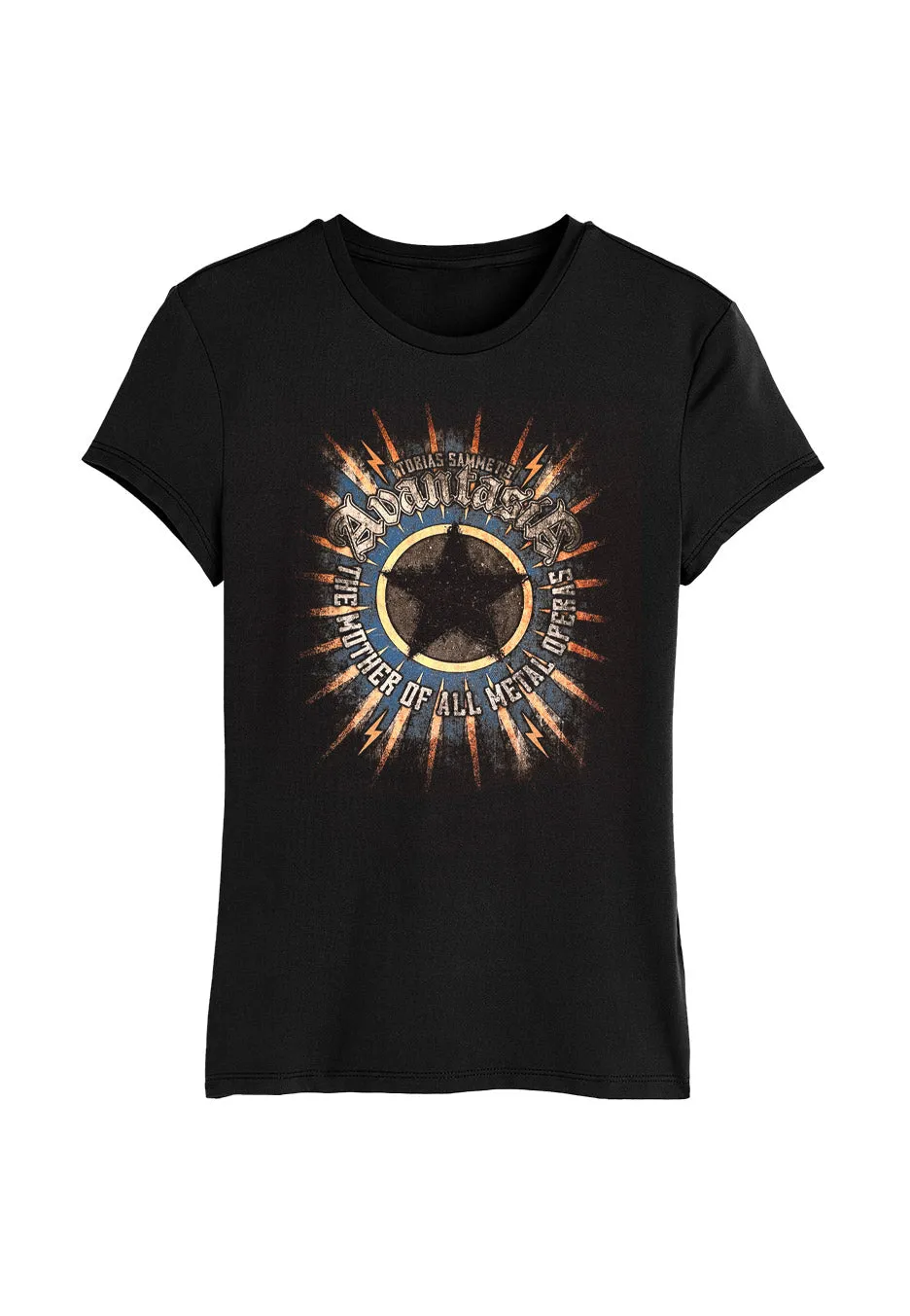 avantasia-star-girly-noir-femme-manches-courtes image 1