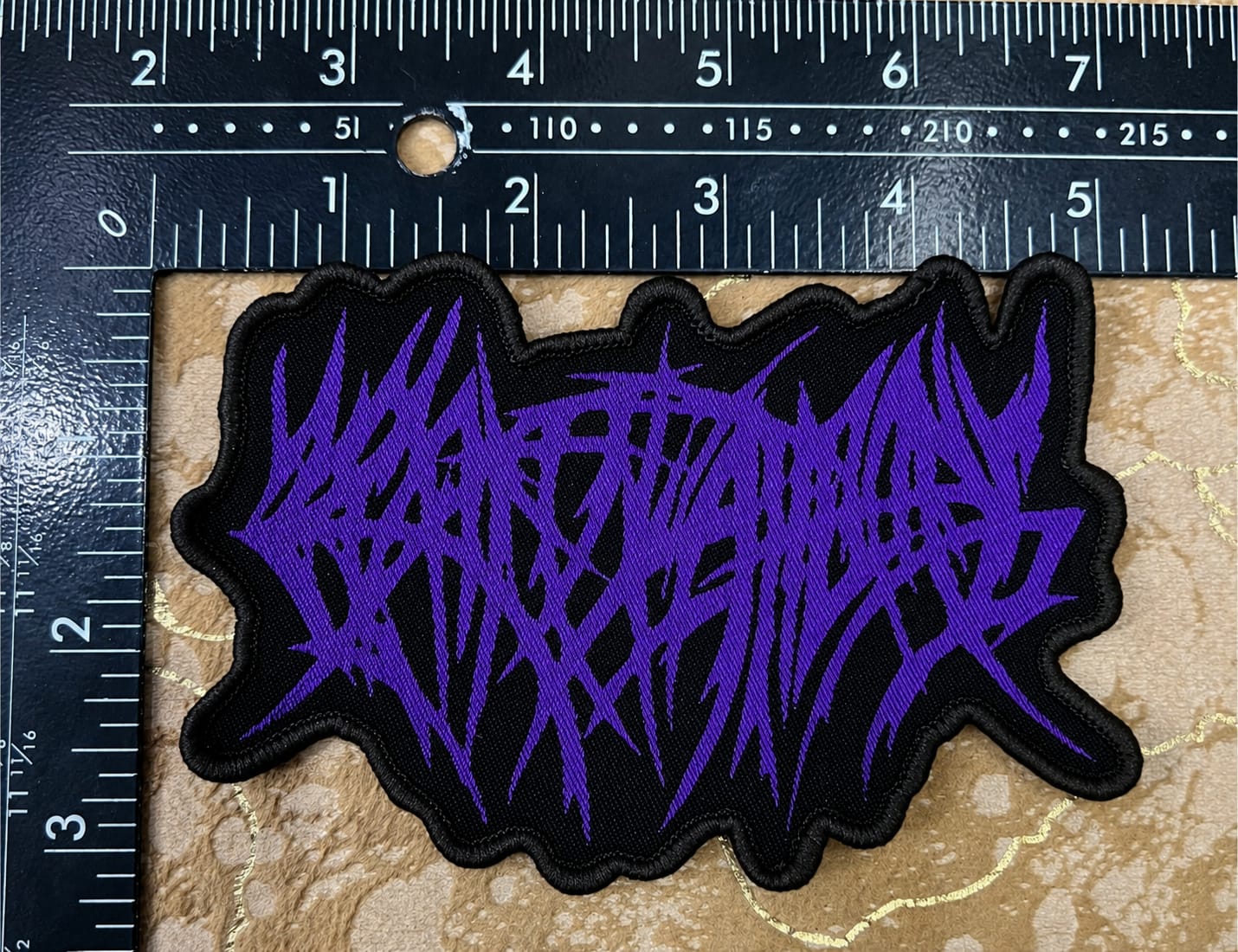 crepitation-logo-patch-cusson-tiss-coudre-bordure-noire image 4