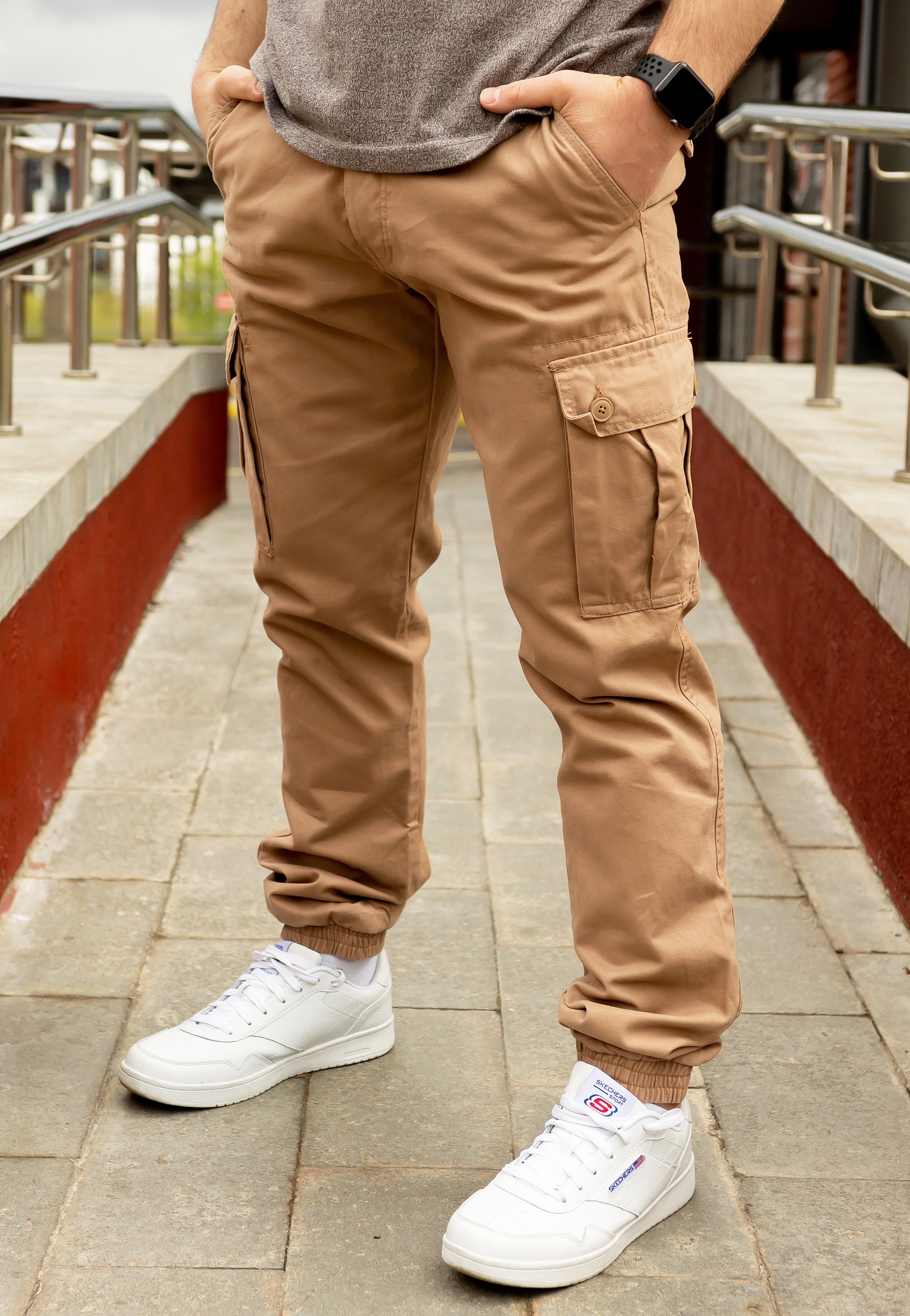 surplus-bad-boys-pantalon-cargo-beige-coton-homme image 5