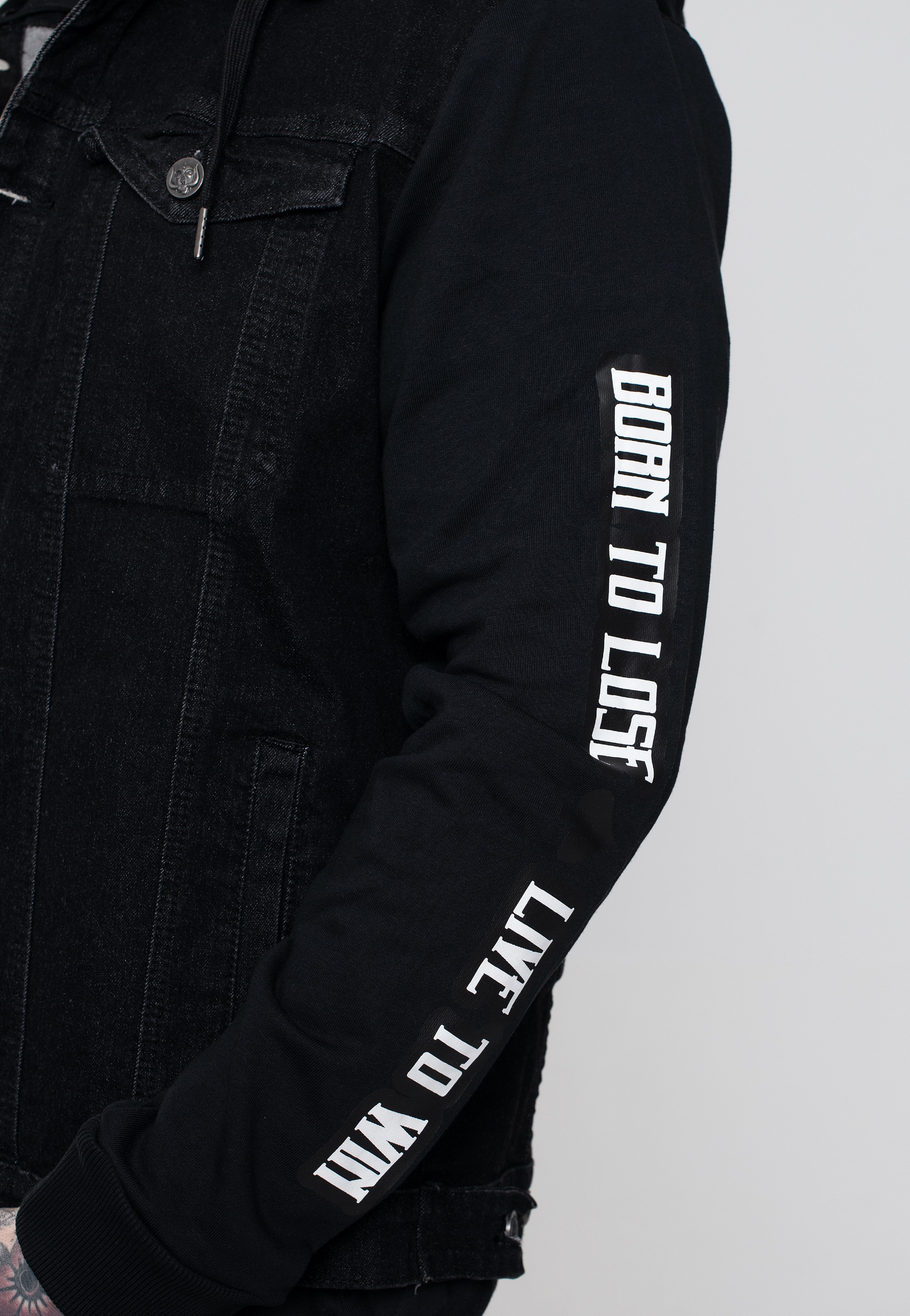 brandit-x-mot-rhead-cradock-veste-en-jean-noir-denim image 7