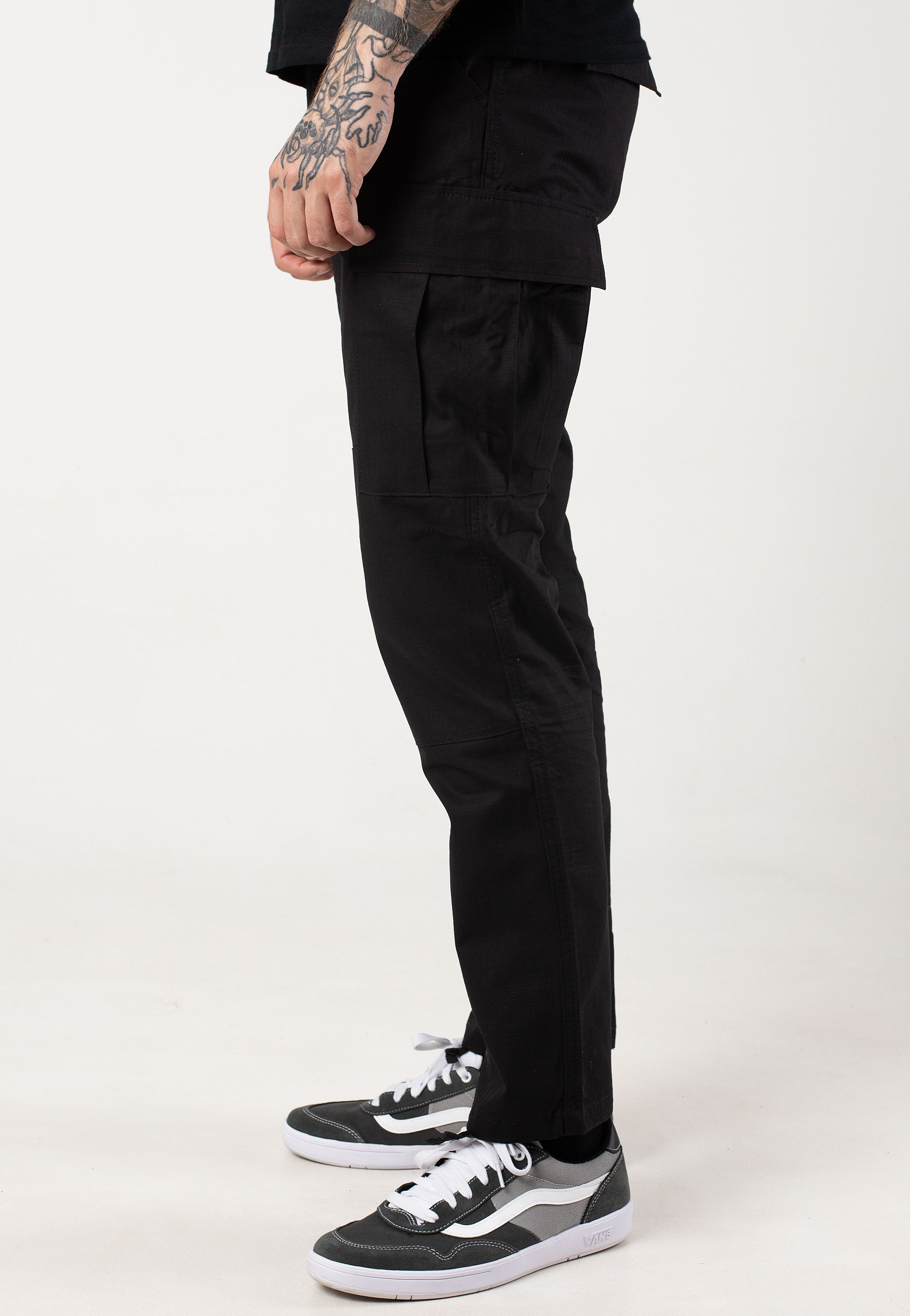 mil-tec-us-bdu-slim-fit-pantalon-cargo-noir-m-coton image 2