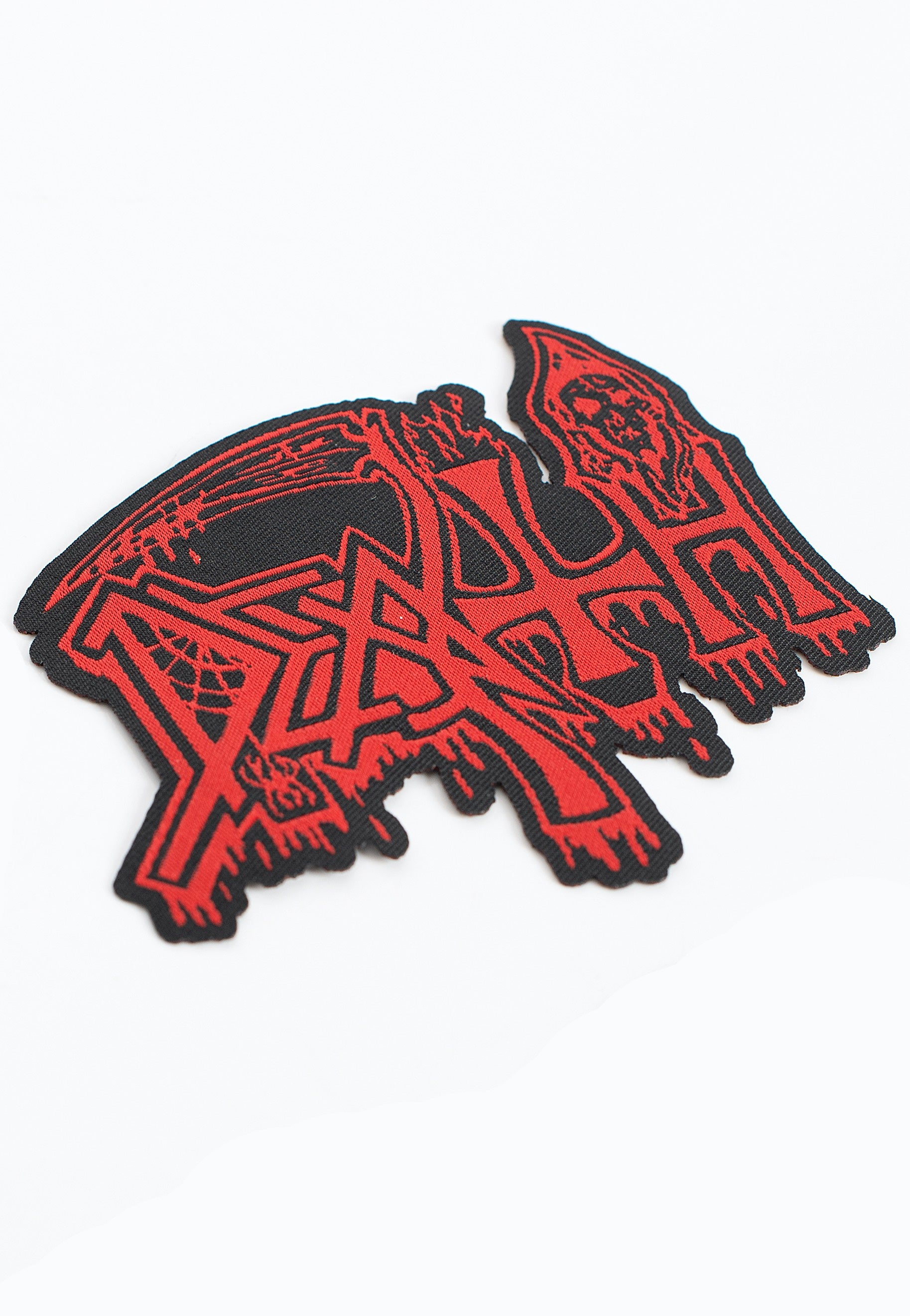 death-logo-cut-out-patch-noir-death-metal image 2