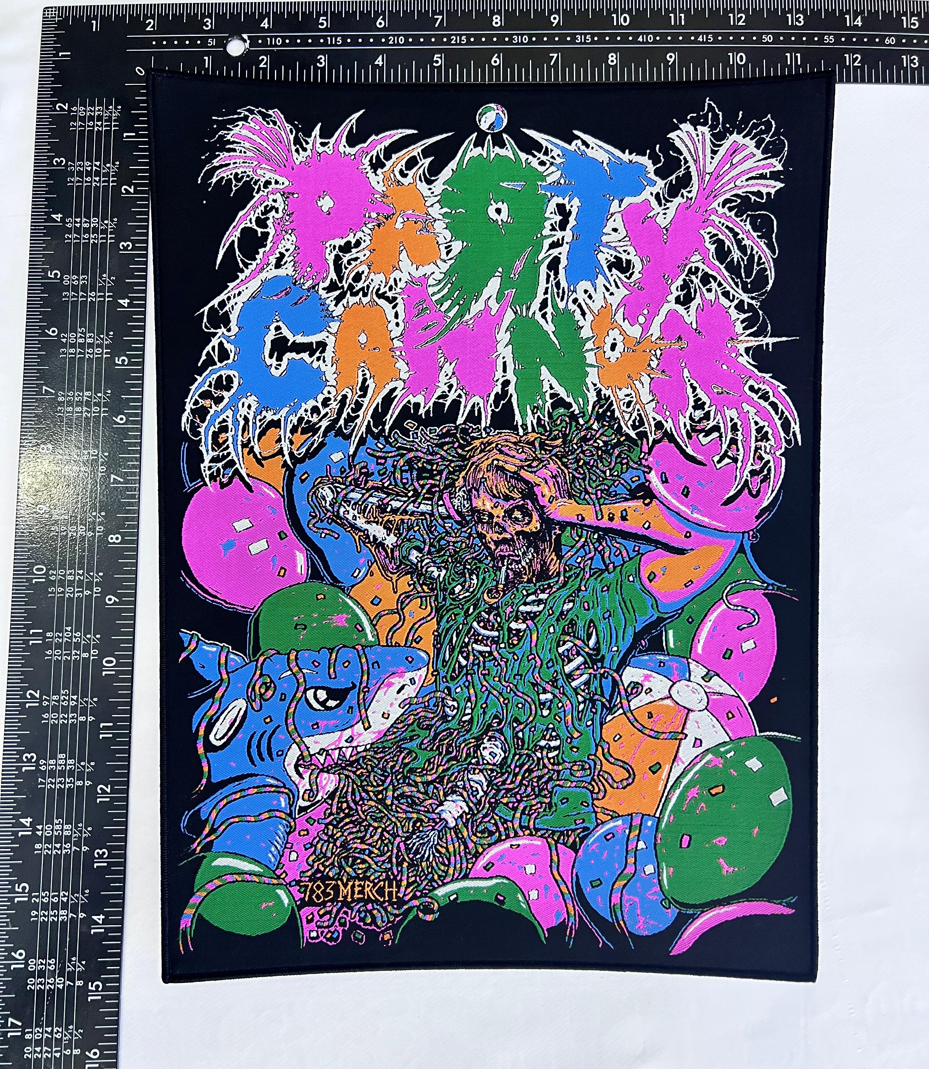 party-cannon-partied-in-half-backpatch-dos-tiss-bordure-noire image 7