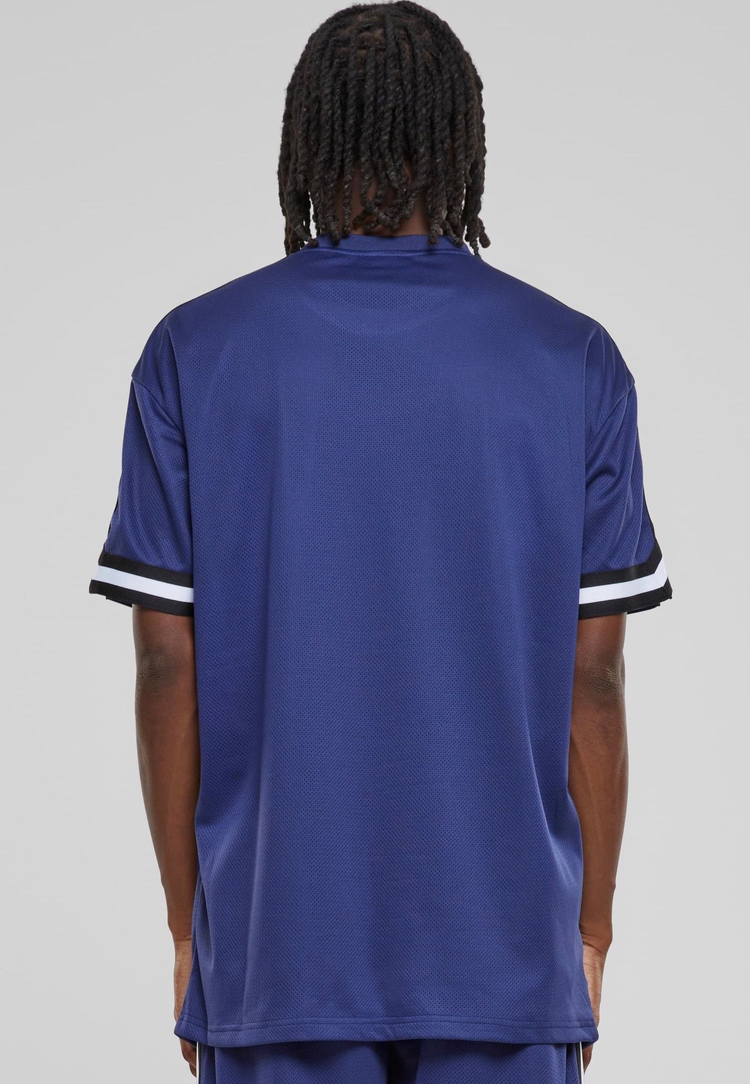 urban-classics-stripes-mesh-t-shirt-oversize-bleu-xl image 3