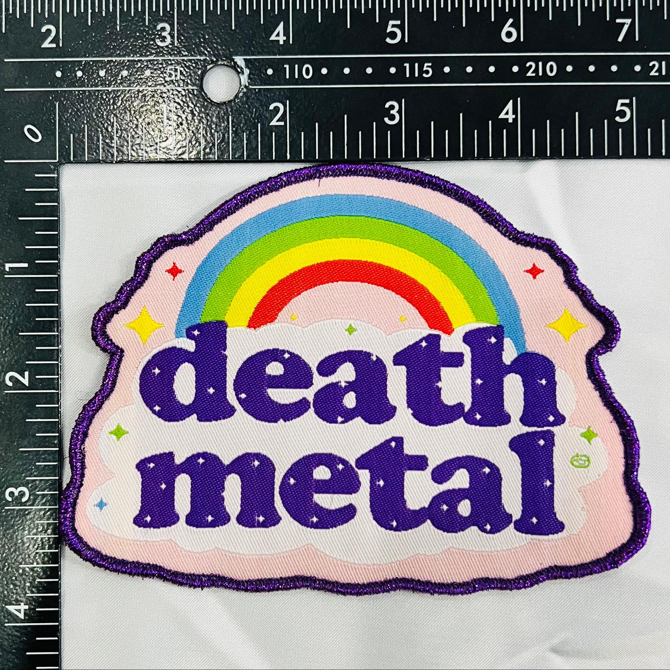 783punx-small-patch-death-metal-rainbow-patch-tiss-bord-rose image 7