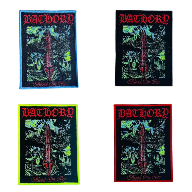bathory-blood-on-ice-patch-tiss-bordure-jaune image 1