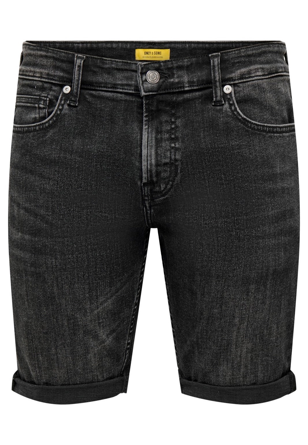 only-sons-ply-washed-short-jean-noir-taille-m image 5