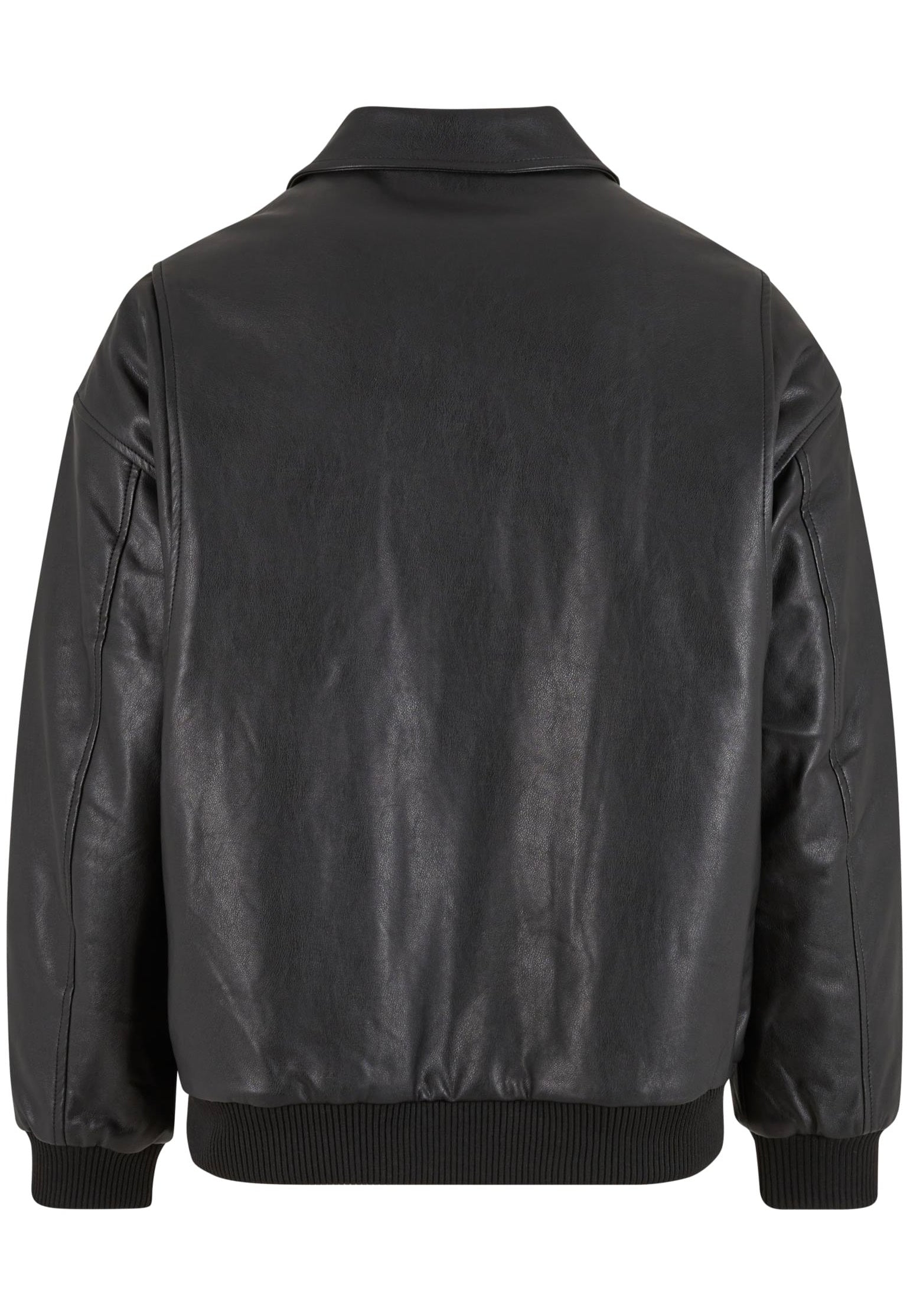 urban-classics-synthetic-leather-black-veste-simili-cuir-noir image 7