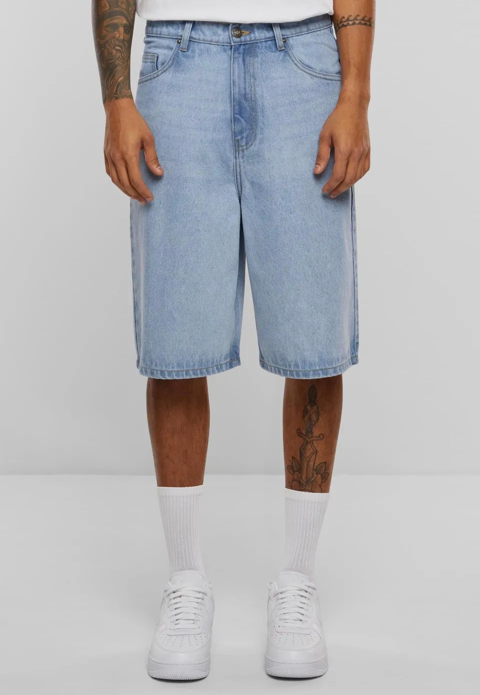 urban-classics-90-s-heavy-denim-short-jean-new-light-blue-washed-w32 image 1