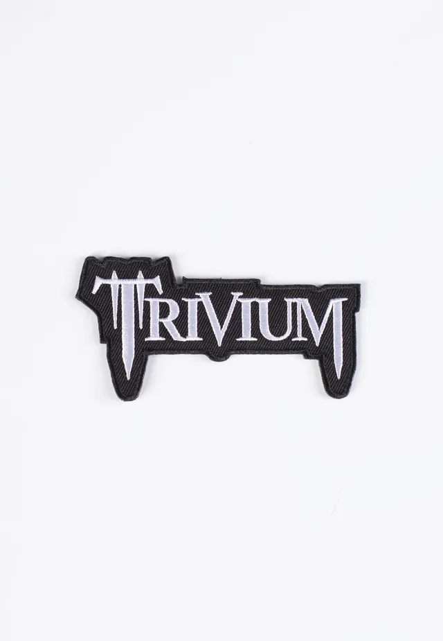 trivium-classic-logo-cusson-patch-noir-coudre image 1