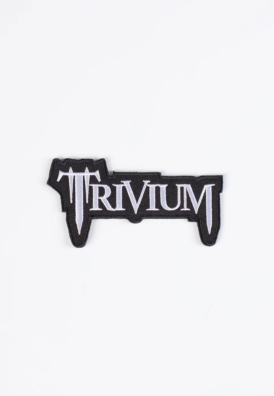 trivium-classic-logo-cusson-patch-noir-coudre image 1