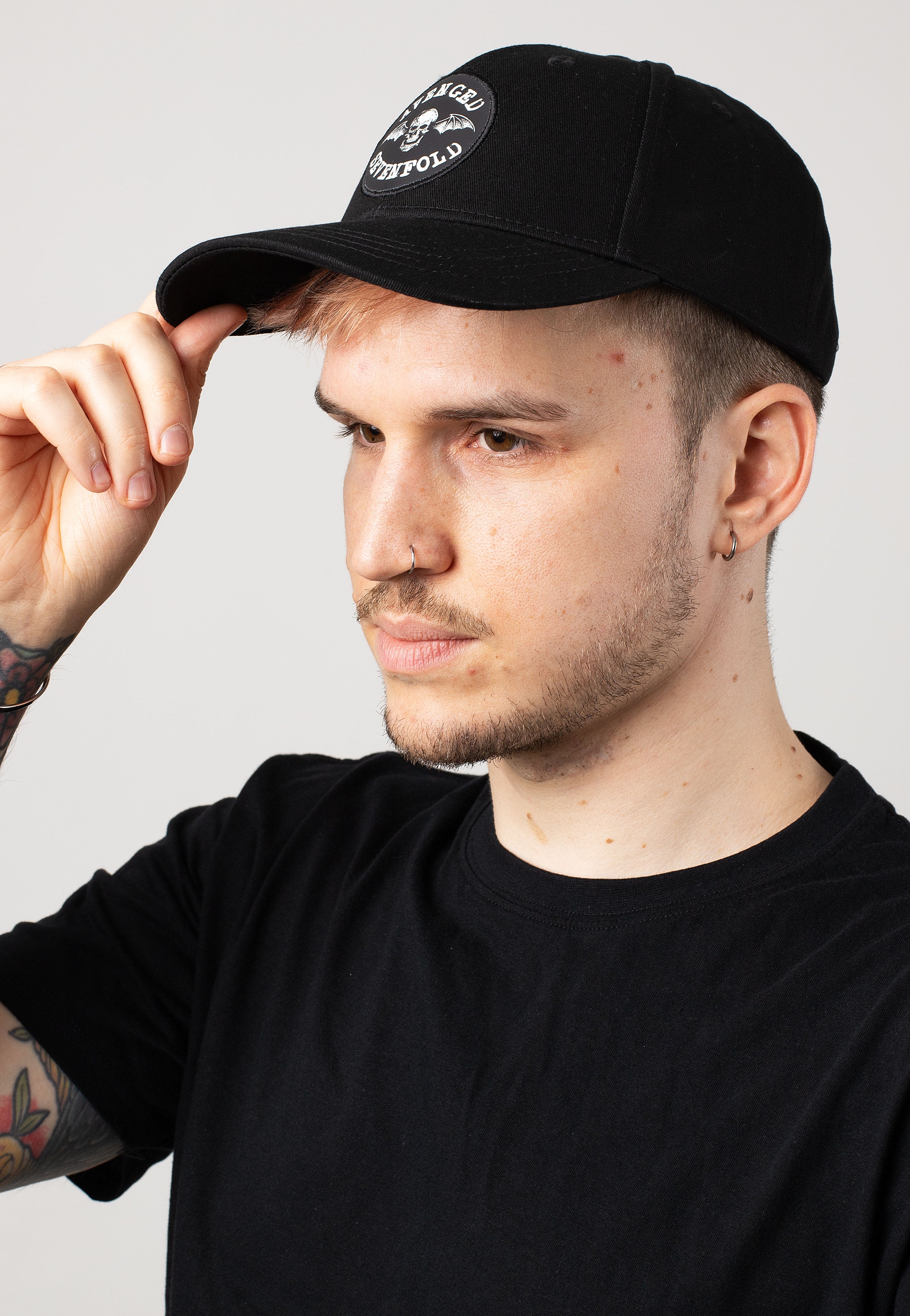 avenged-sevenfold-deathbat-crest-casquette-snapback-noire image 6