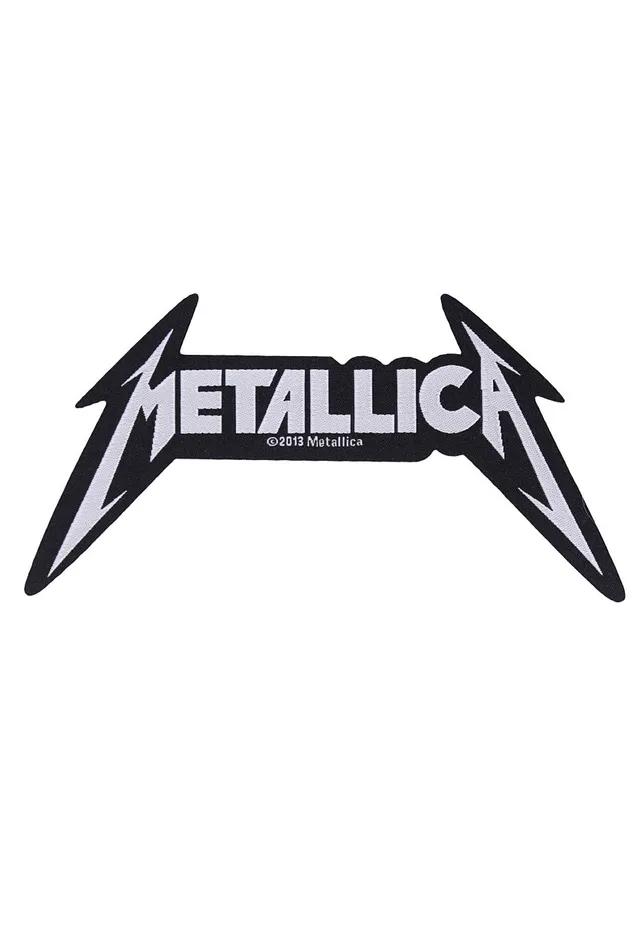 metallica-logo-die-cut-patch-noir-thrash-metal image 1