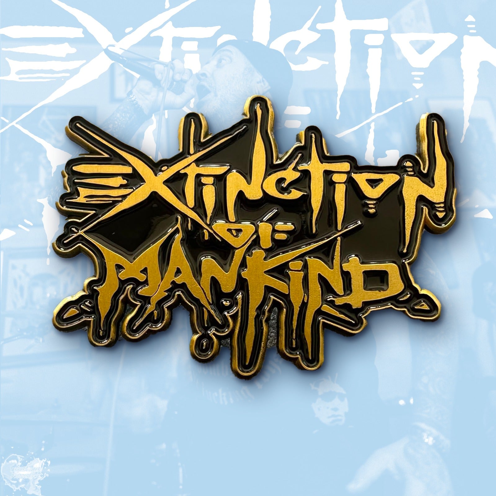 extinction-of-mankind-logo-pin-mail-nickel-mat-50-mm image 3
