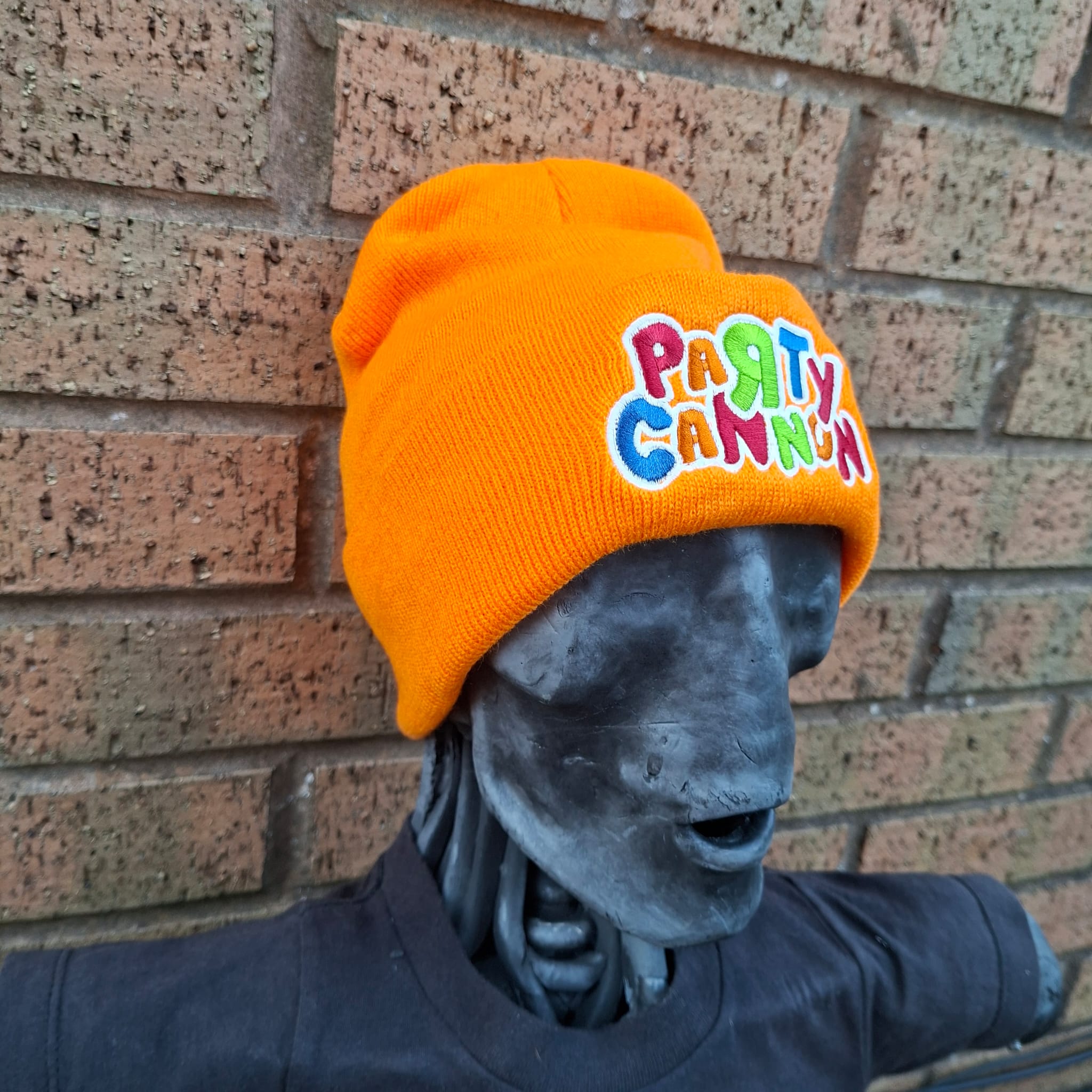 party-cannon-logo-bonnet-orange-phosphorescent-logo-brod image 5