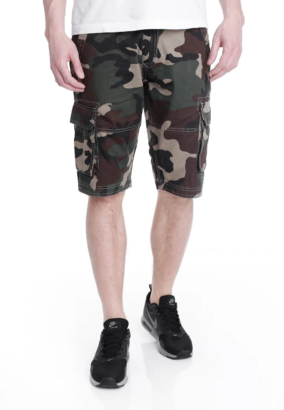 urban-classics-fitted-cargo-wood-camo-short-homme-w32 image 1