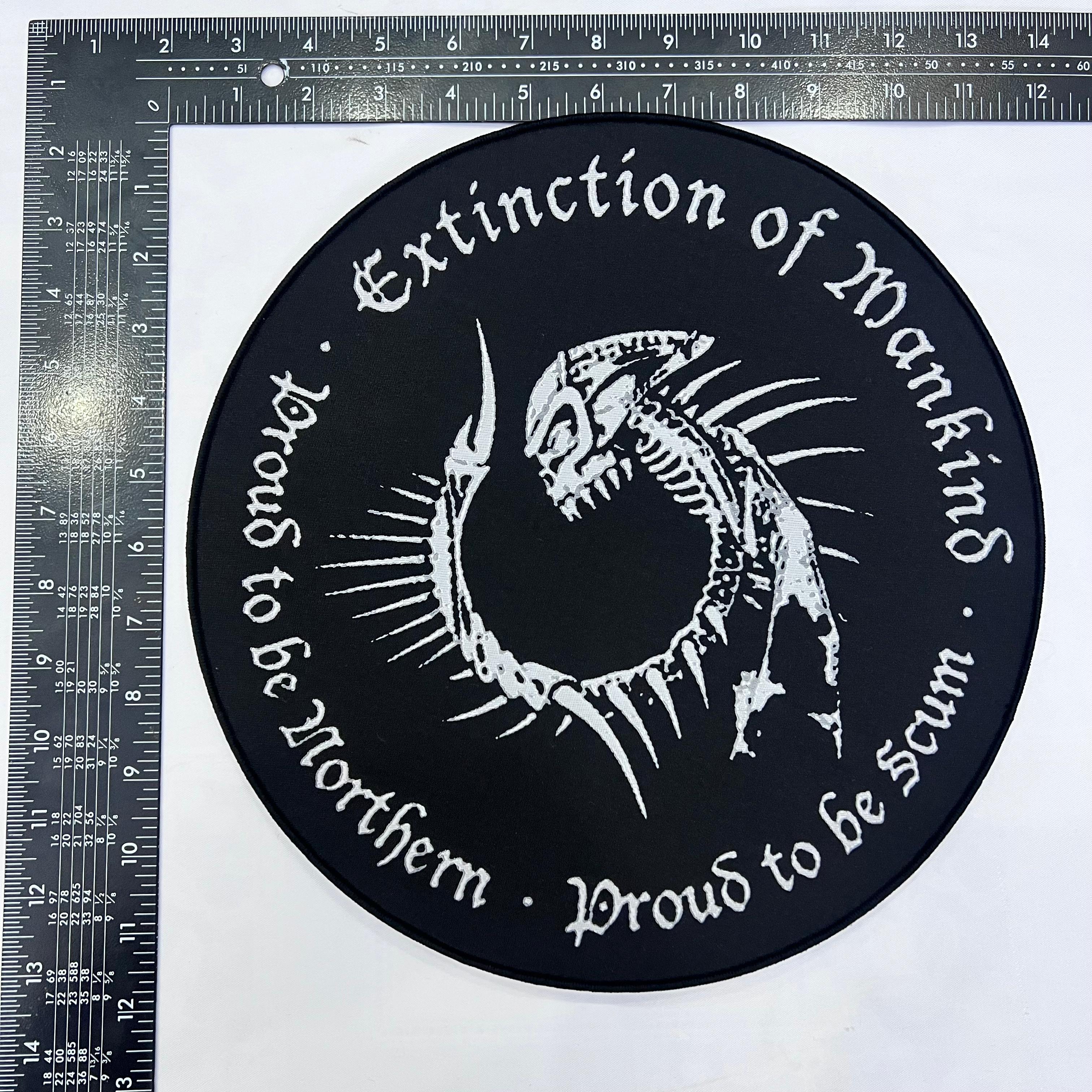 783punx-extinction-of-mankind-proud-to-be-scum-backpatch-bordure-noire image 5